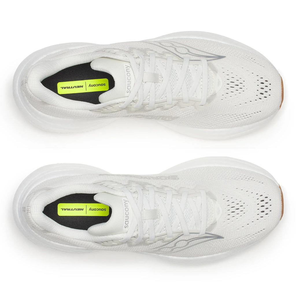 Saucony Men's Ride 19 102 Ivory/Gum top