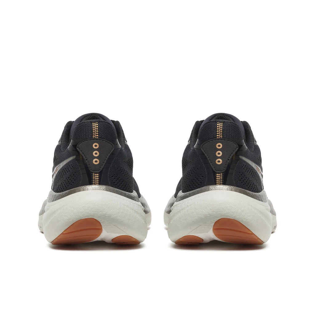 Saucony Men's Ride 19 145 Black/Pewter heel