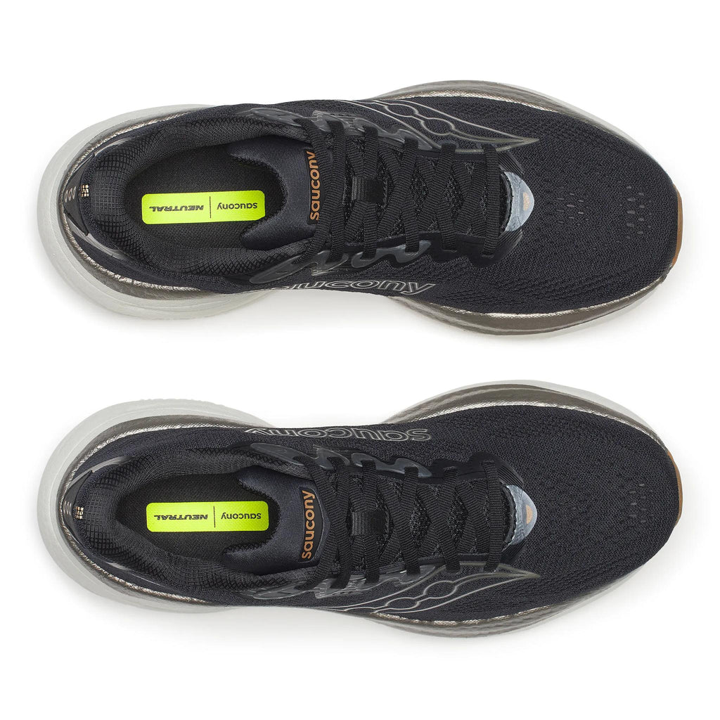 Saucony Men's Ride 19 145 Black/Pewter top