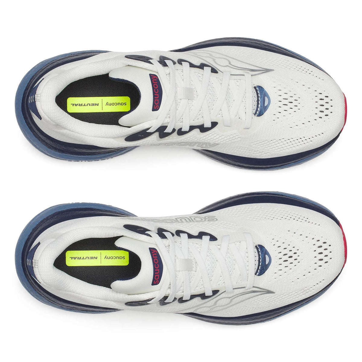 Saucony Men's Ride 19 146 Ivory/Storm top
