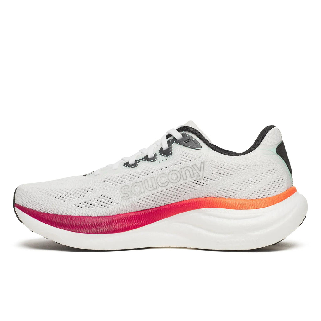 Saucony Men's Ride 19 172 White/Crimso medial