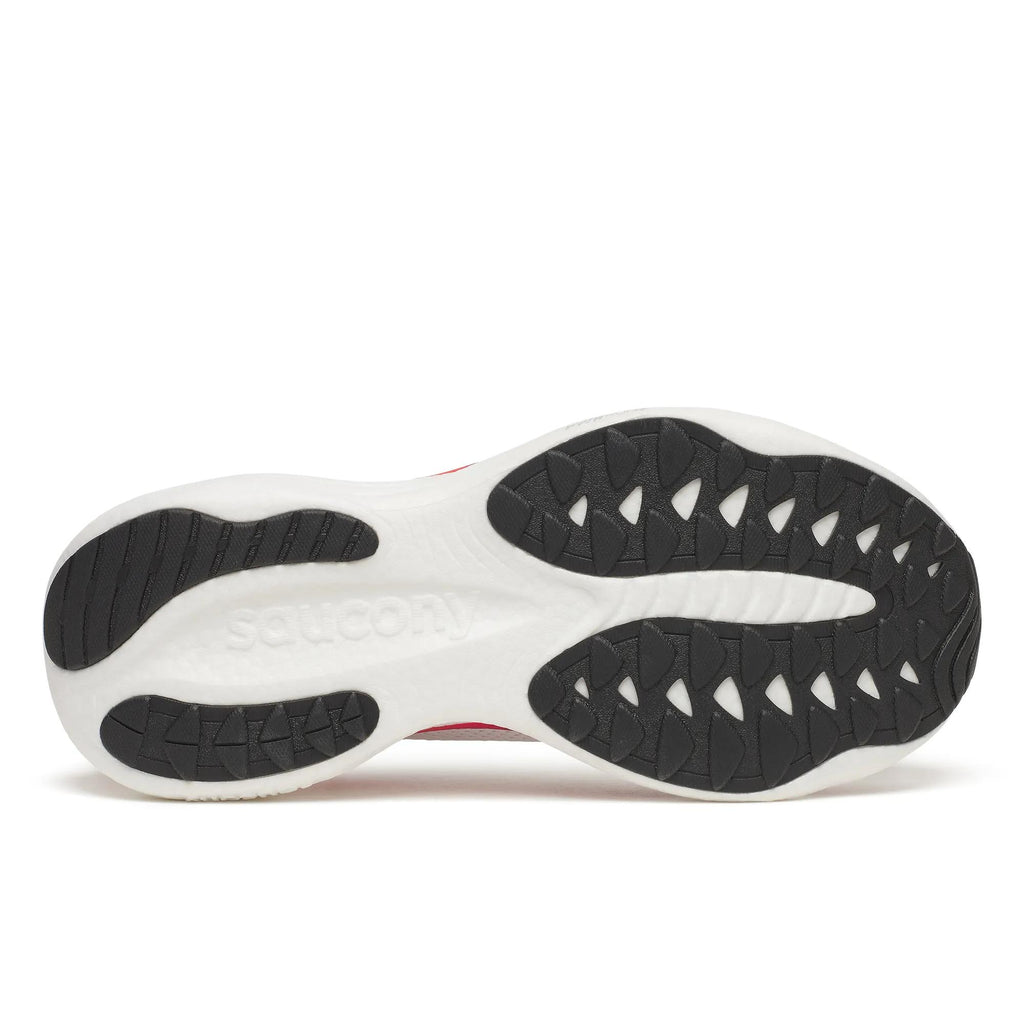 Saucony Men's Ride 19 172 White/Crimso outsole