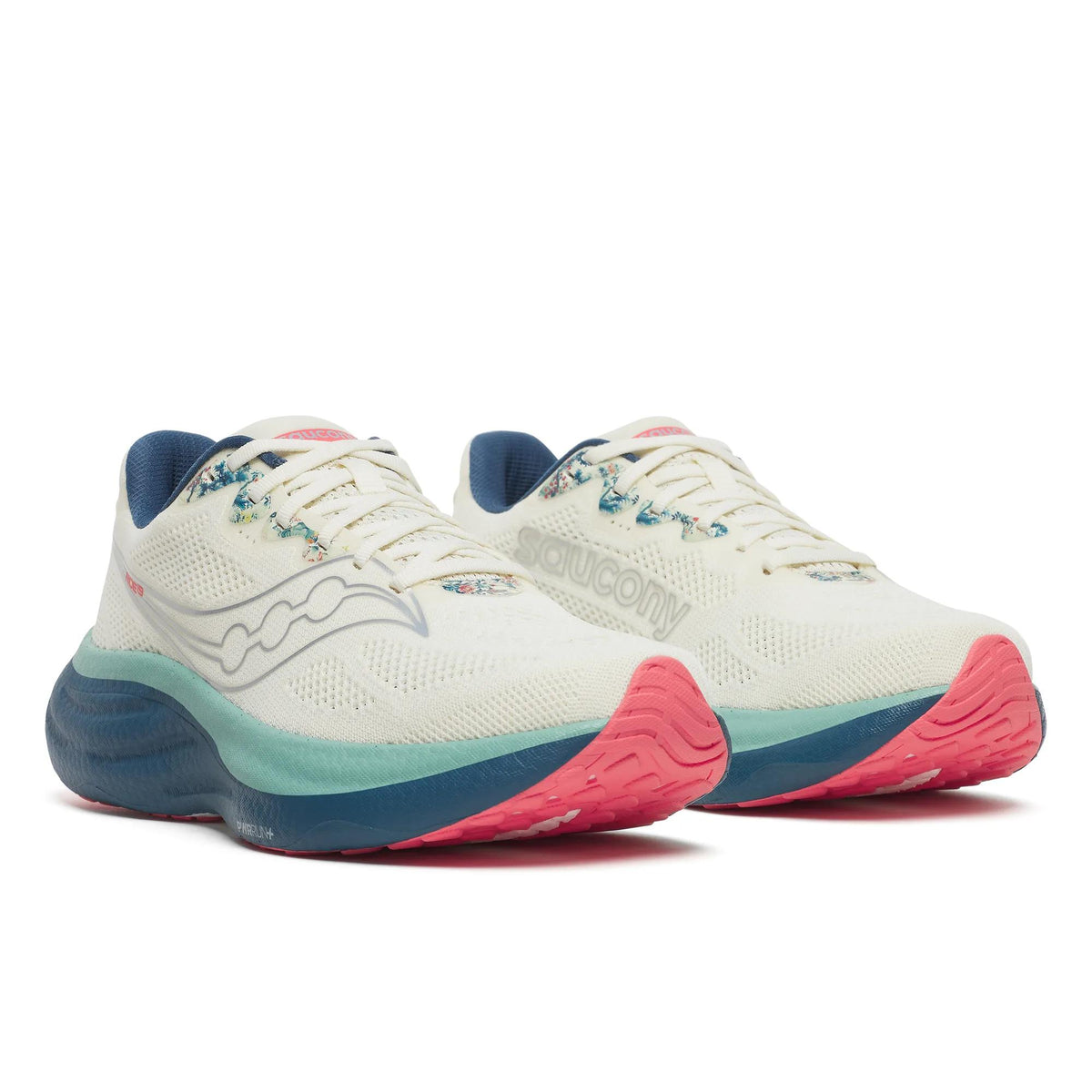 Saucony Men's Ride 19 415 Antique/Wasabi pair angle