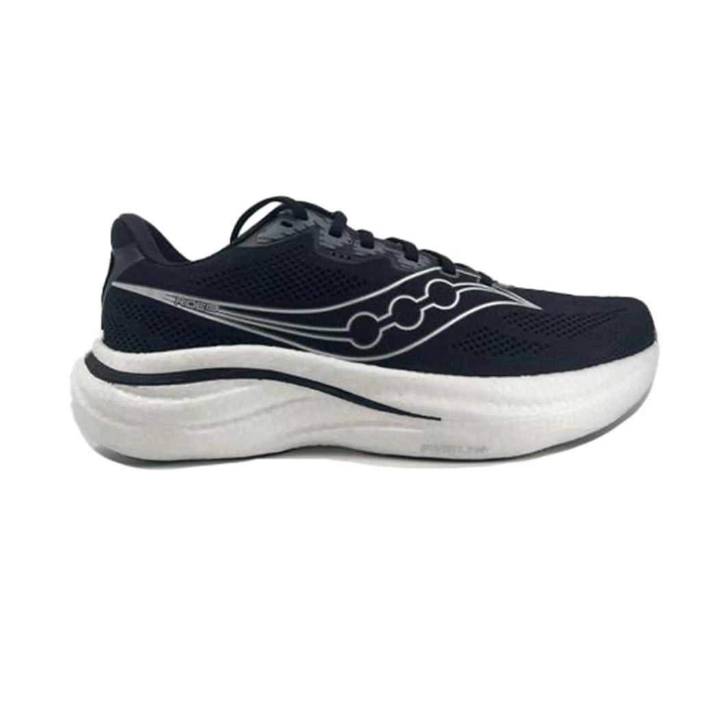 Saucony Men's Ride 19 100 Black/Silver lateral