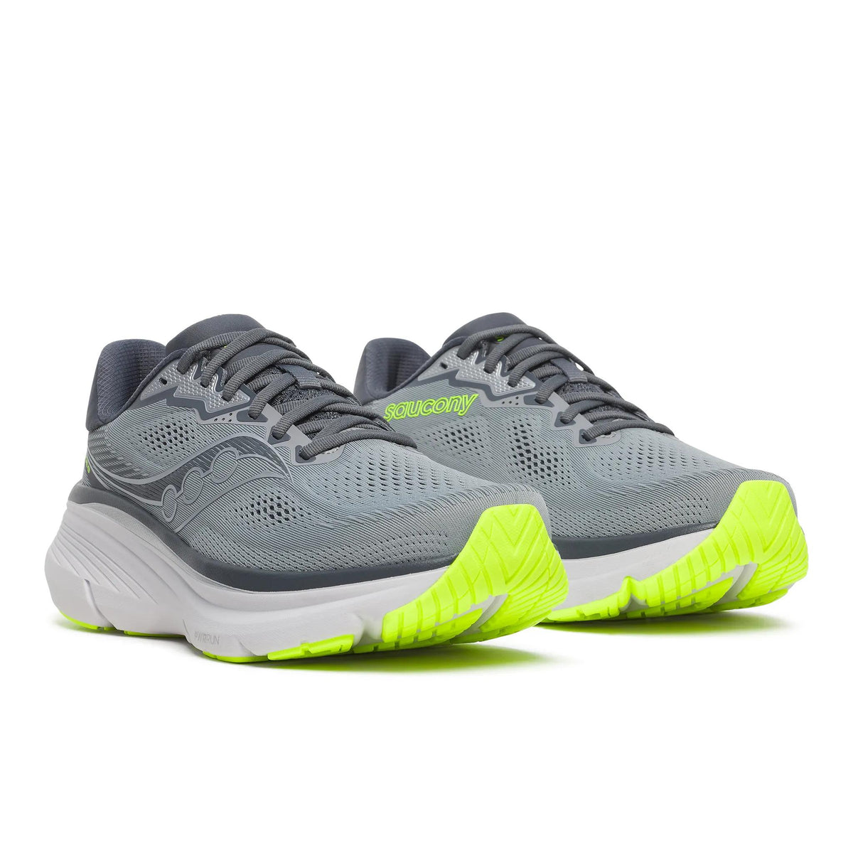 Saucony Men's Guide 19 104 Fossil/Shadow pair angle