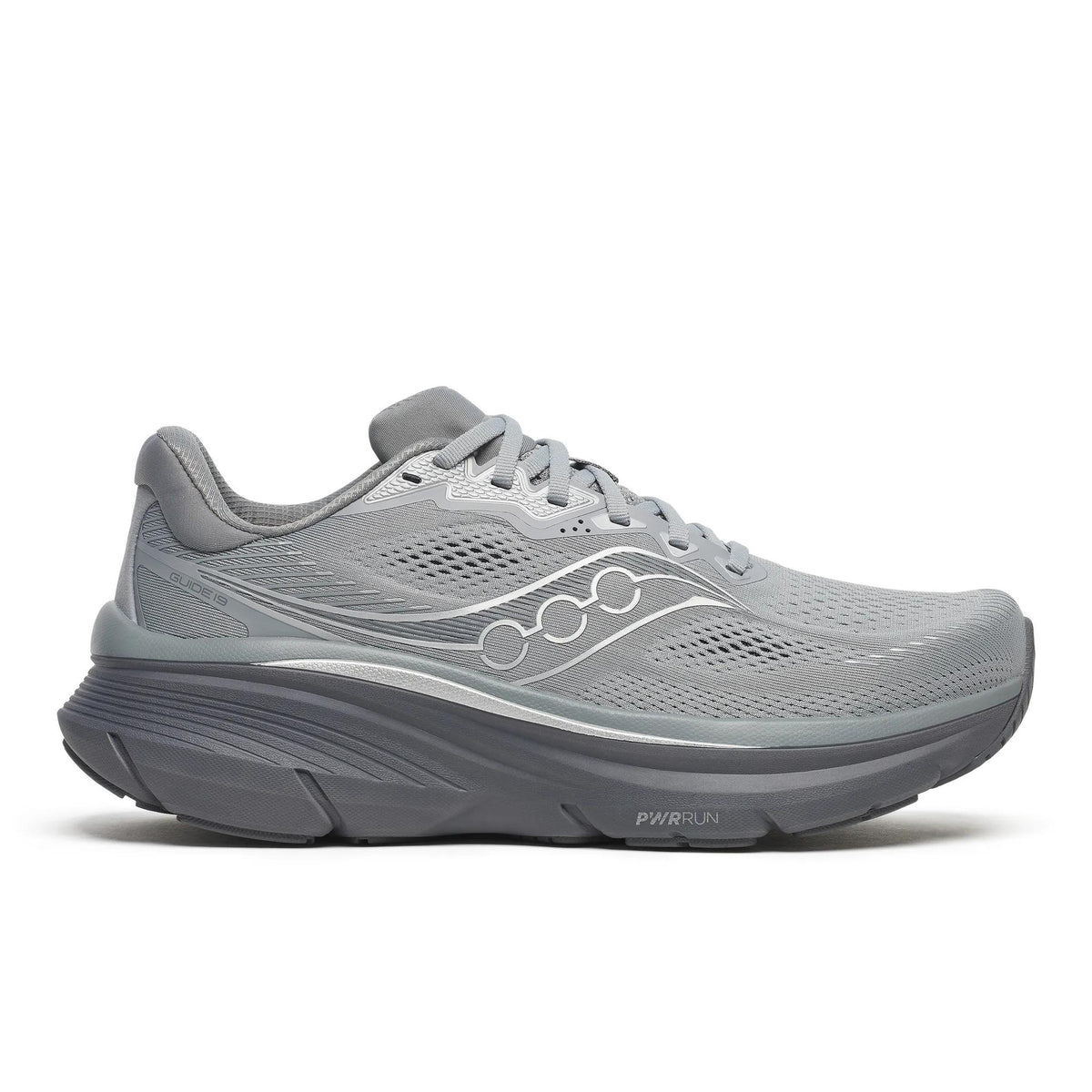 Saucony Men's Guide 19 105 Fossil/Carbon lateral