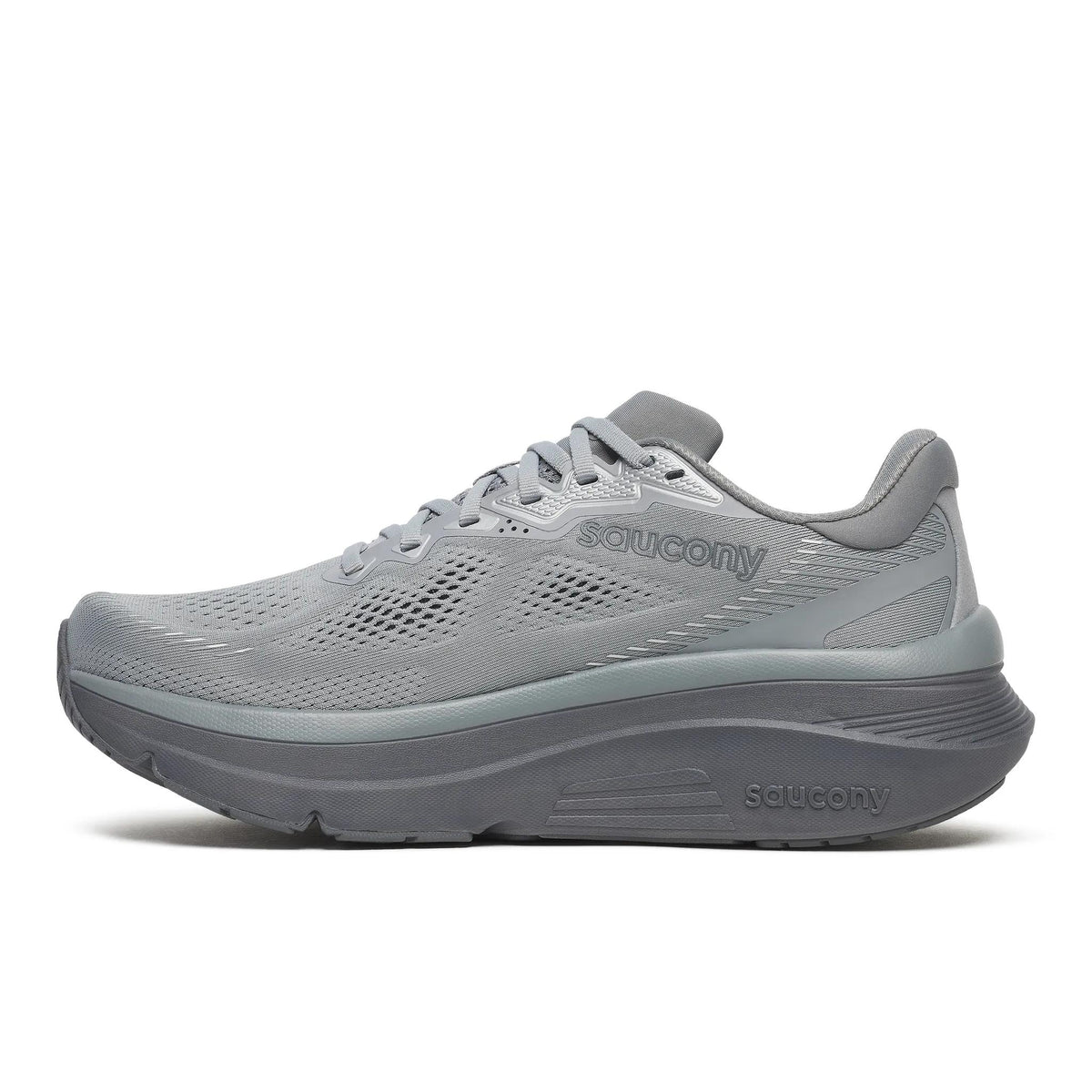 Saucony Men's Guide 19 105 Fossil/Carbon medial