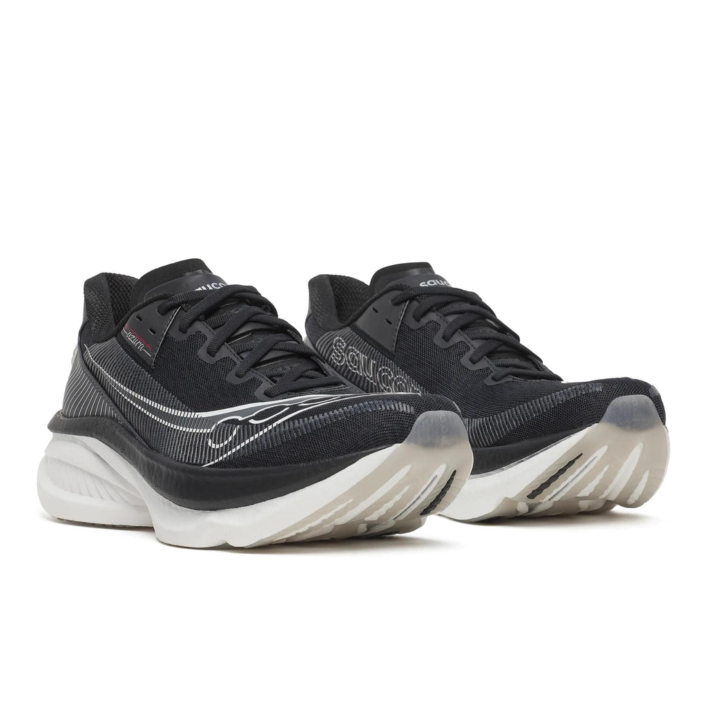 Saucony Men's Endorphin Azura 100 Black/White pair angle