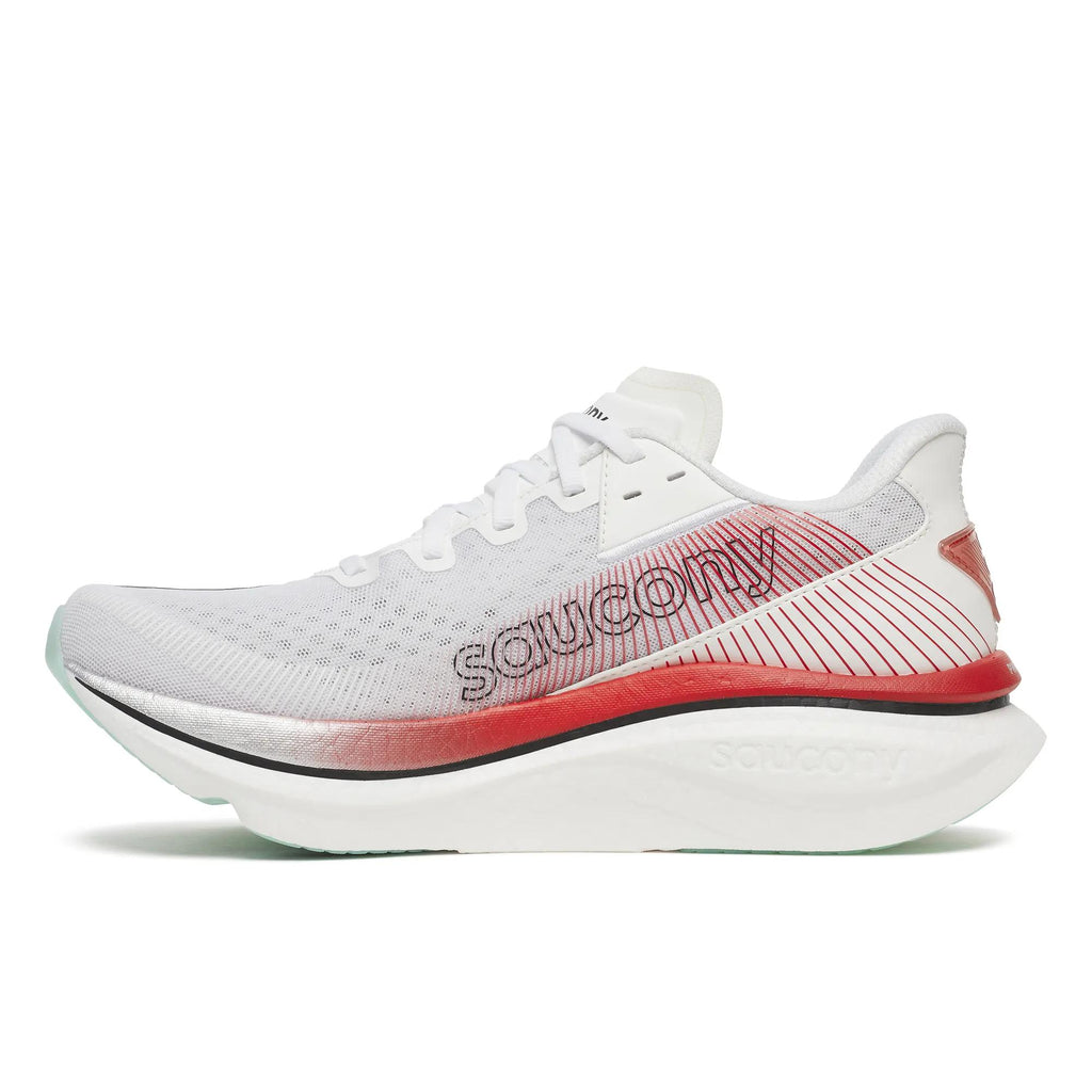 Saucony Men's Endorphin Azura 105 White/Salsa medial