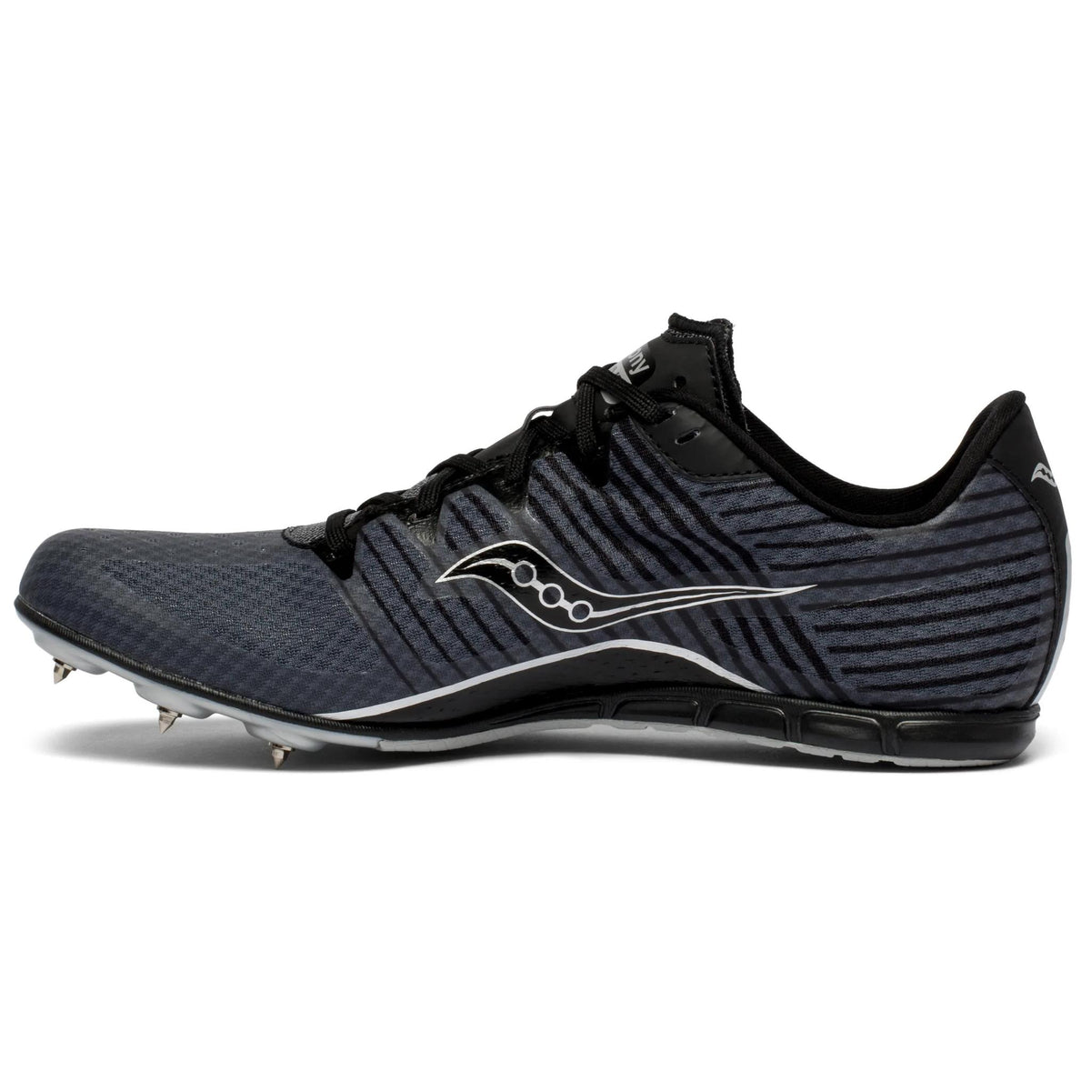 Saucony Men's Vendetta 2 6 Gray/Black pair angle