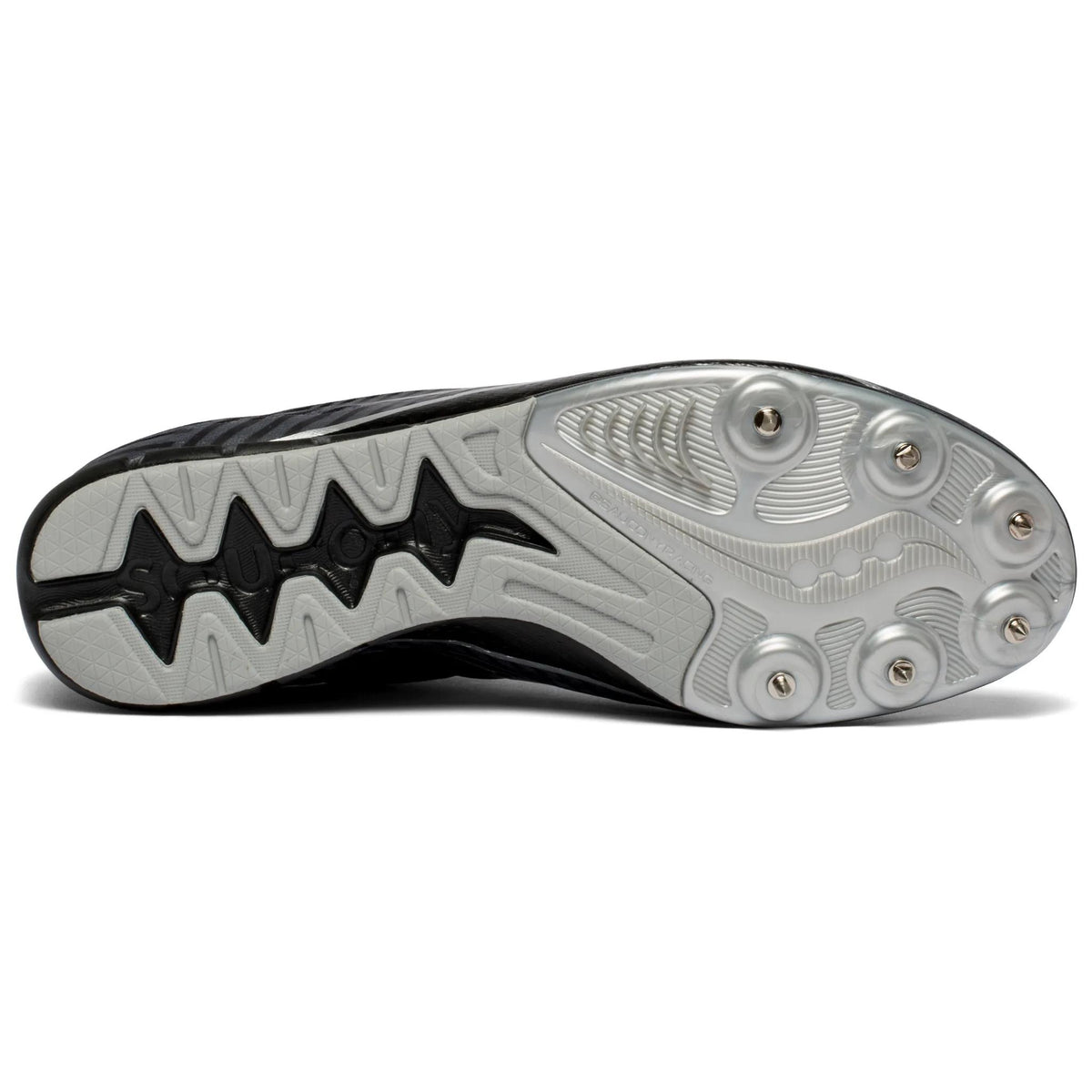 Saucony Men's Vendetta 2 6 Gray/Black heel