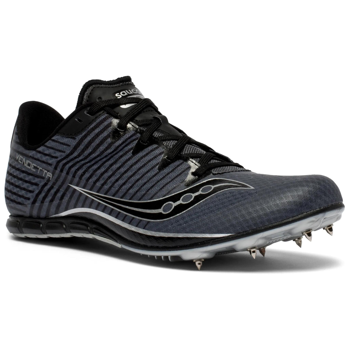 Saucony Men's Vendetta 2 6 Gray/Black top