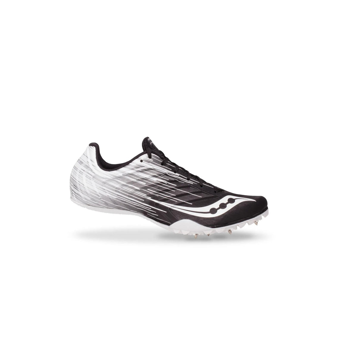 Saucony Men's Spitfire 5 6 White/Black lateral