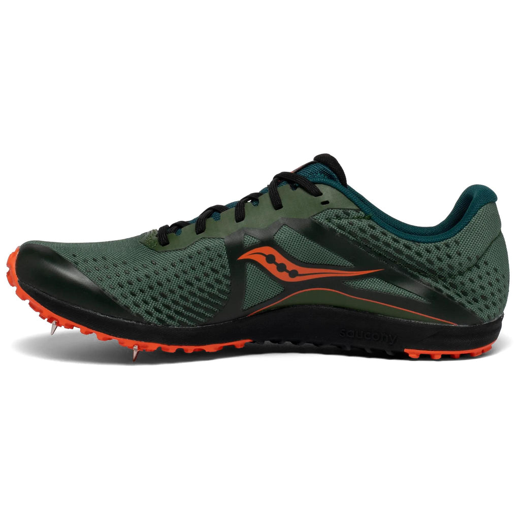 Saucony Men's Kilkenny XC 8 20 Green/Orange pair angle