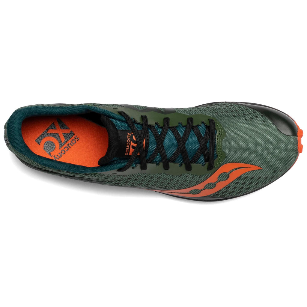 Saucony Men's Kilkenny XC 8 20 Green/Orange medial