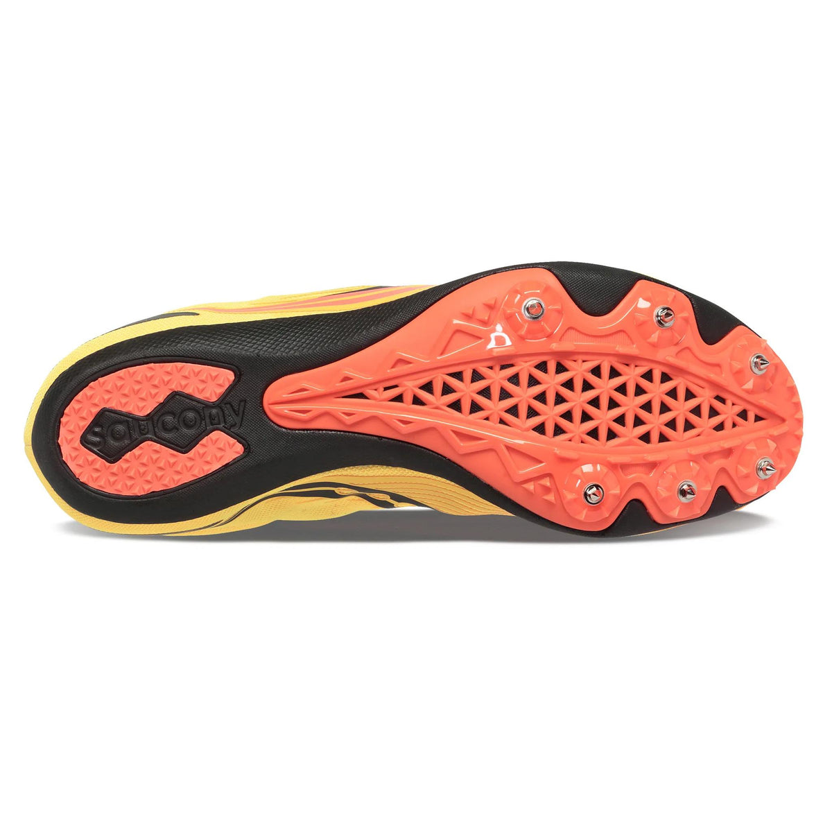 Saucony Men's Ballista MD 16 Vizigld/Visired heel