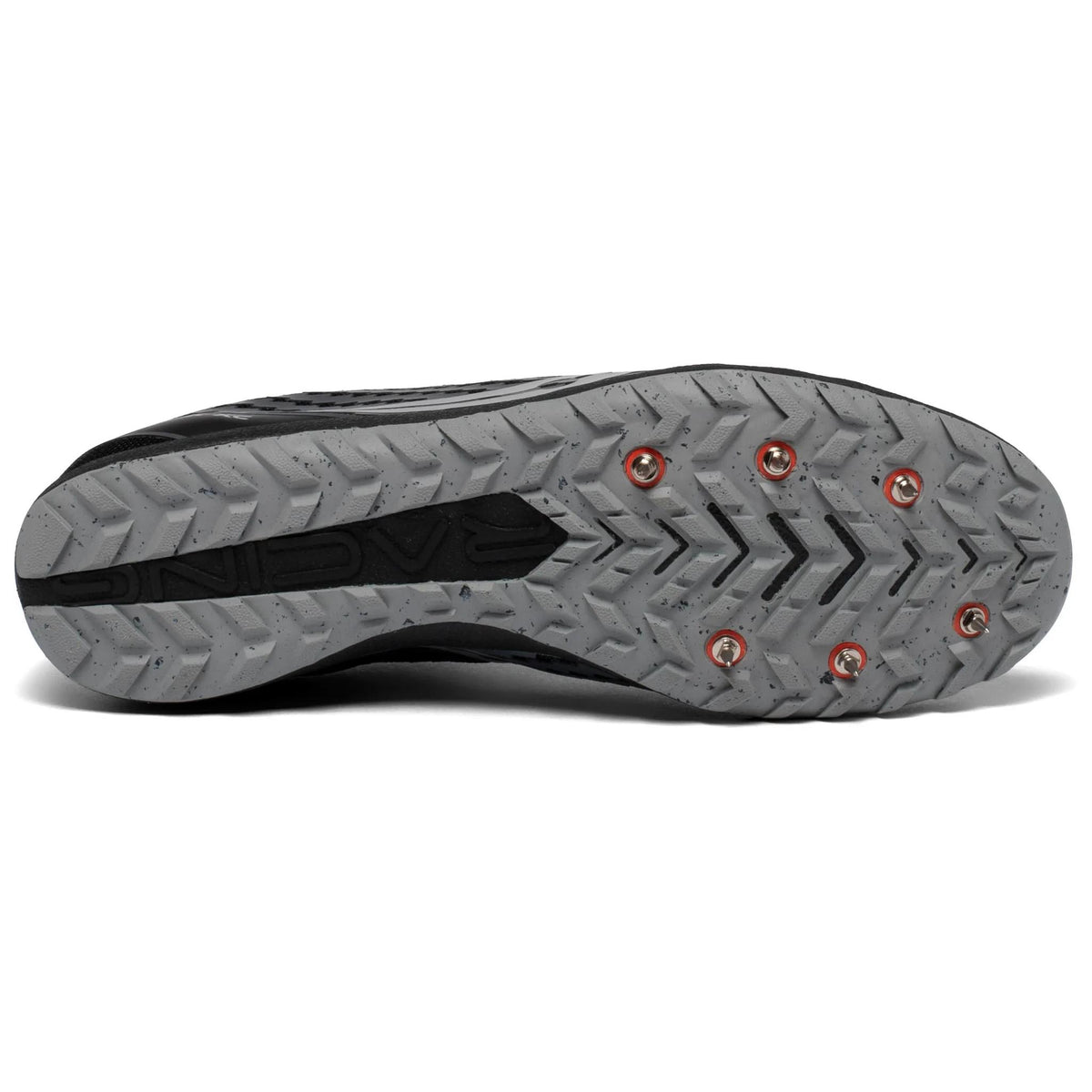 Saucony Men's Havok XC 3 40 Black/Gray heel