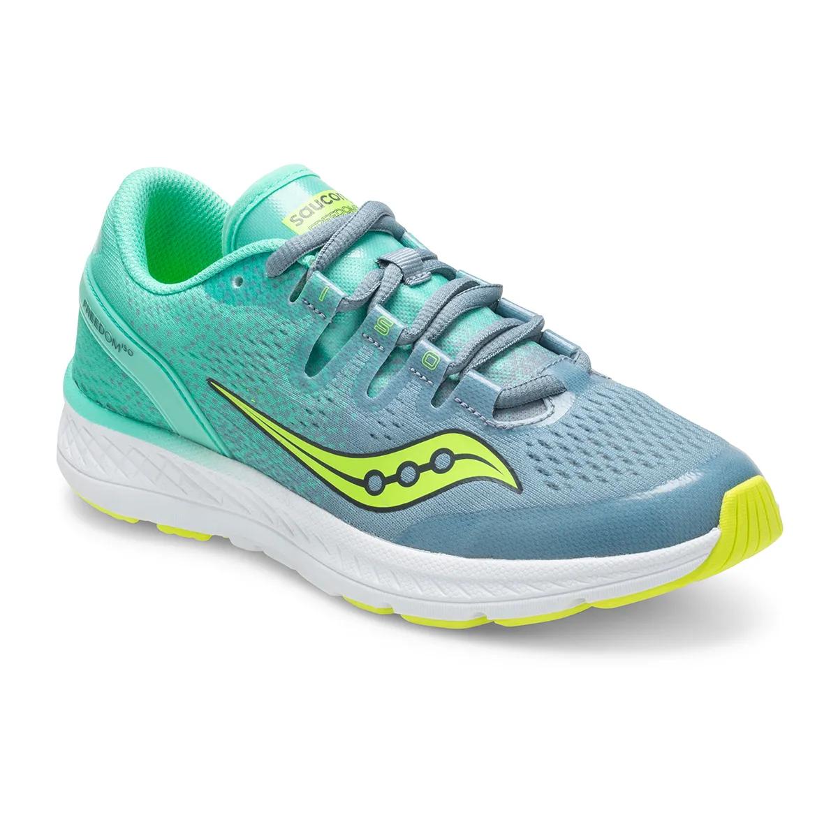 Saucony Kids' Freedom ISO S31000 8 Gray/Teal lateral