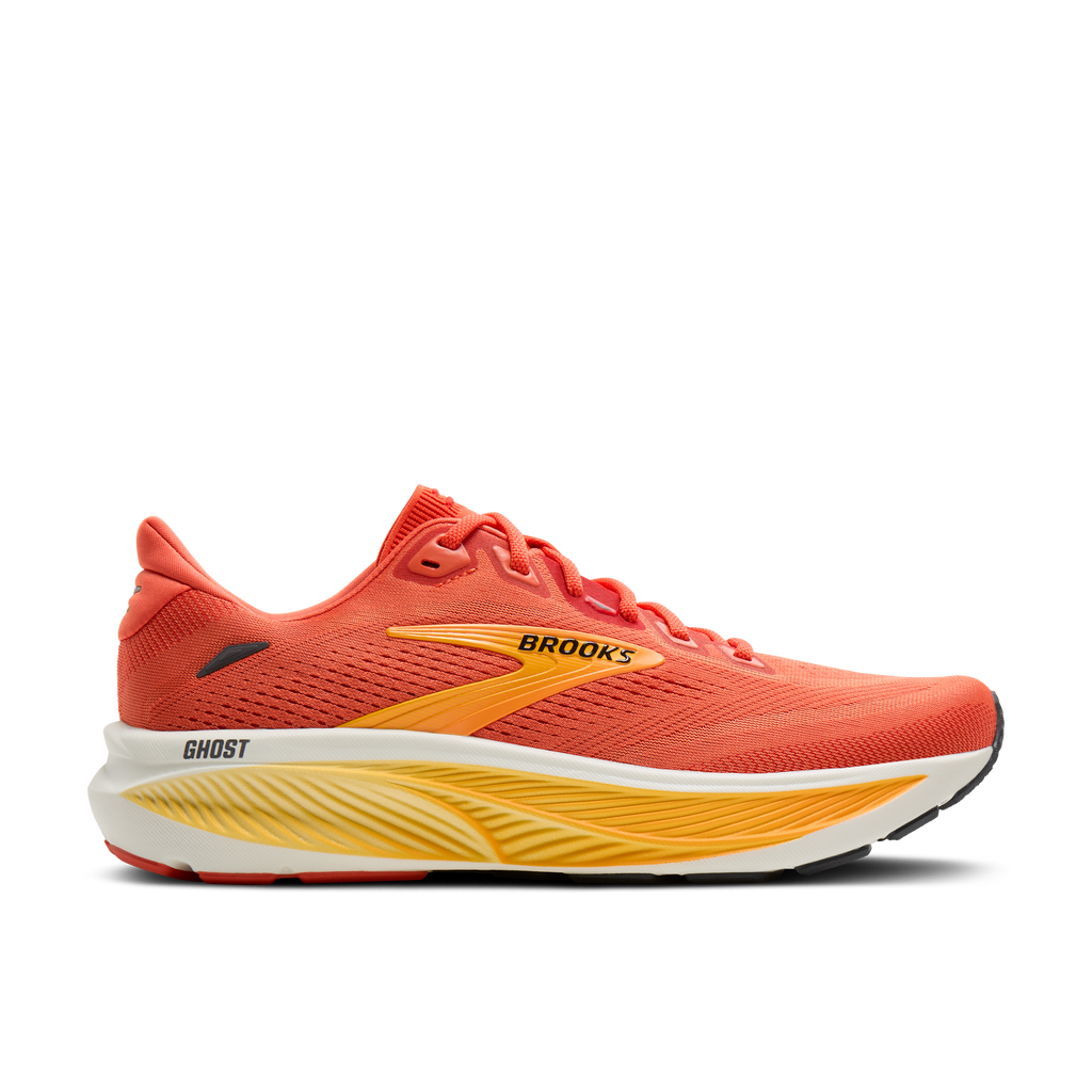 Brooks Men's Ghost 18 846 Tigerlily/Orange/Pearl lateral