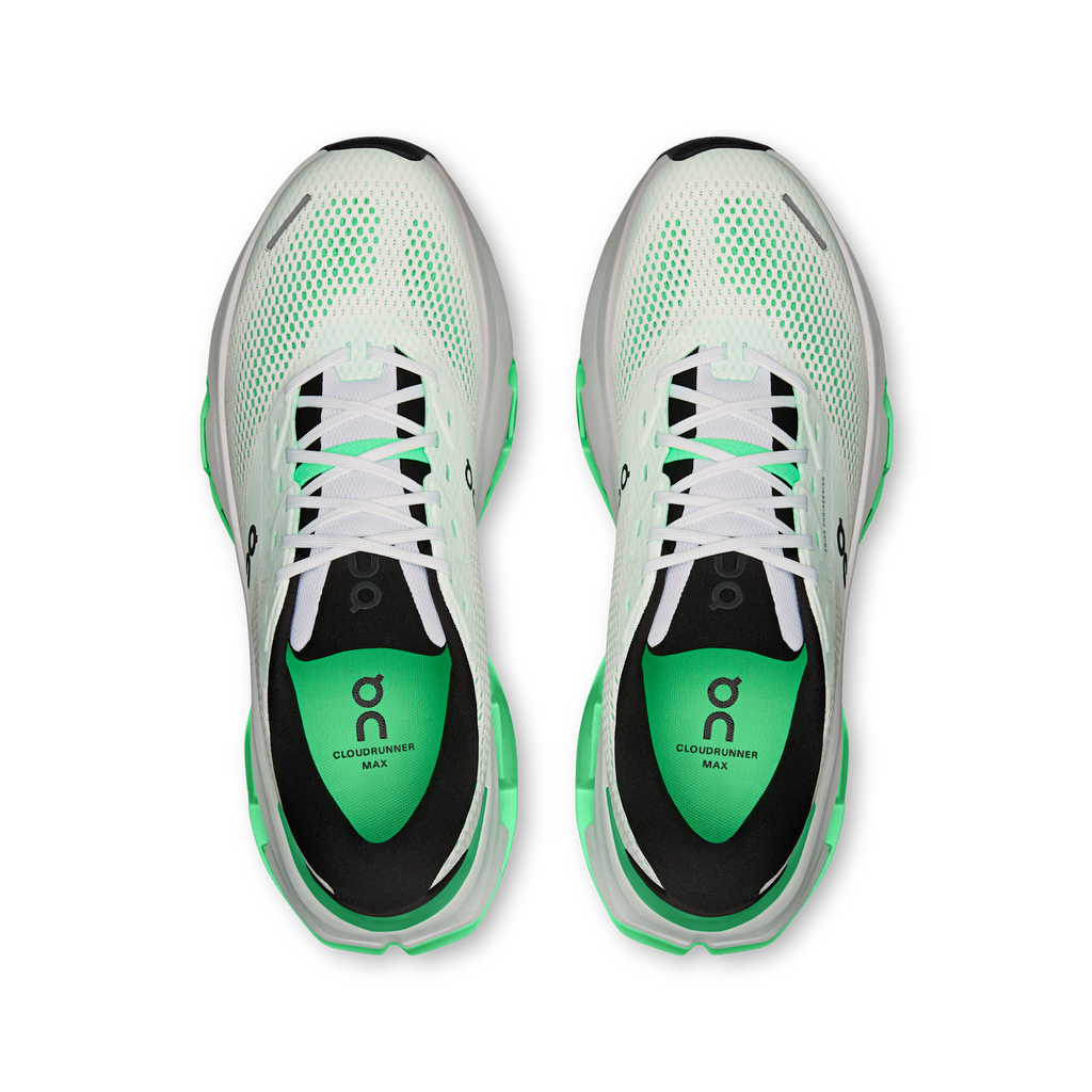 On Running Men's Cloudrunner 3 Max 5363 White/Verdite pair angle