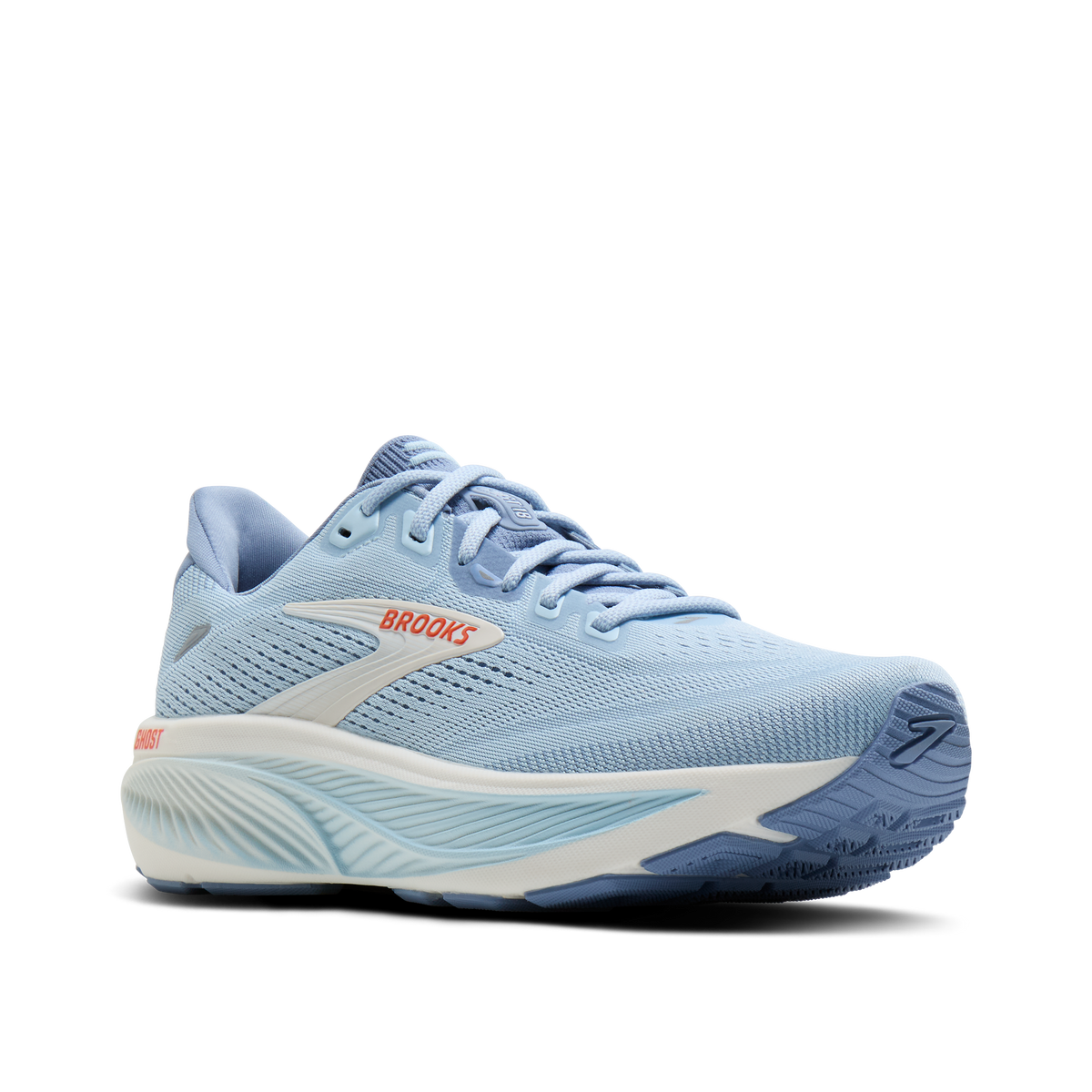 Brooks Women's Ghost 18 473 Nantucket/Tigerlily/Coconut pair angle