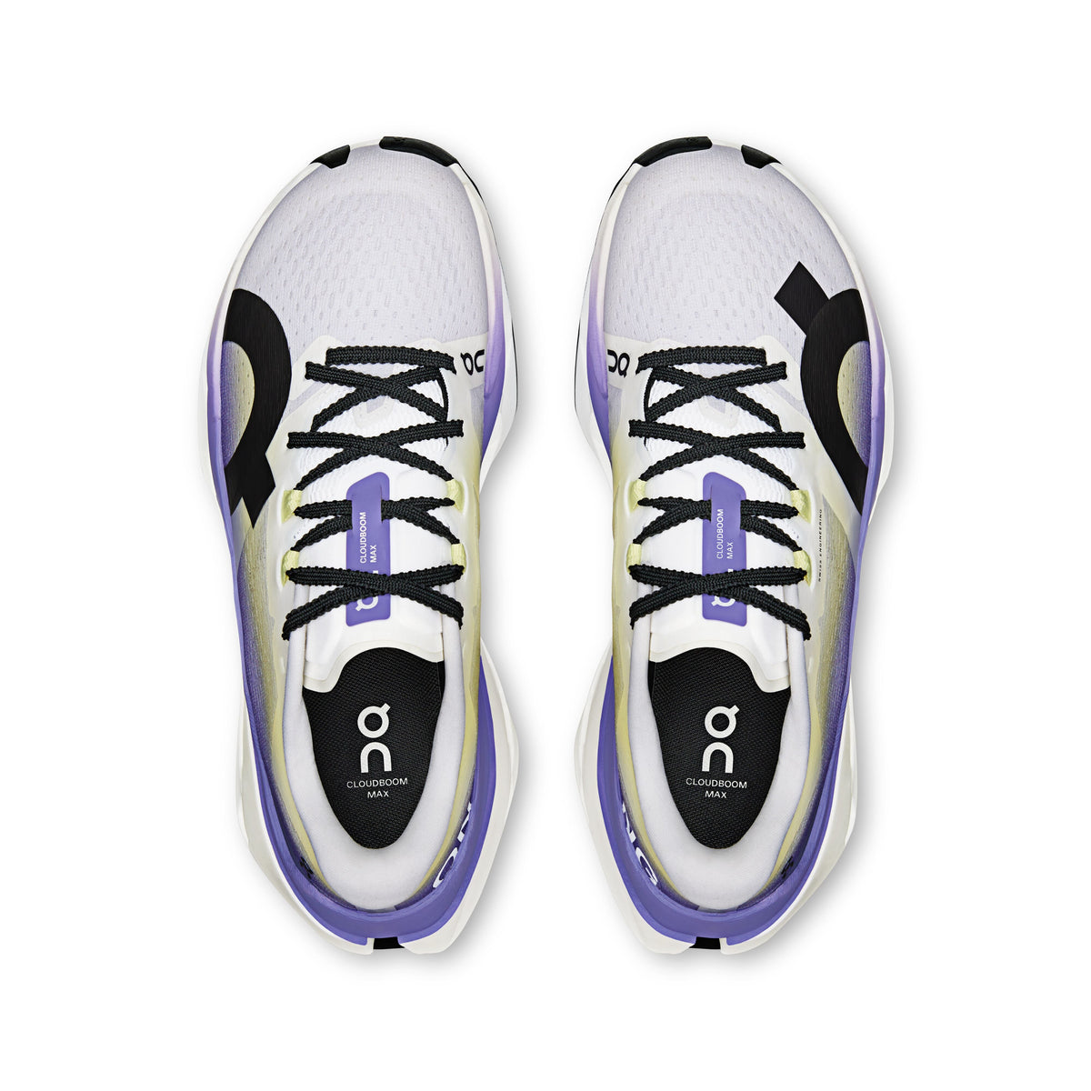 On Running Women's Cloudboom Max 0438 White/Juniper pair angle