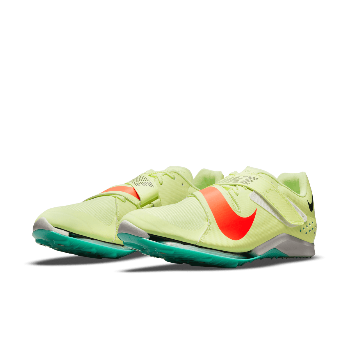 Nike Air Zoom LJ Elite 700 Green/Orange pair angle