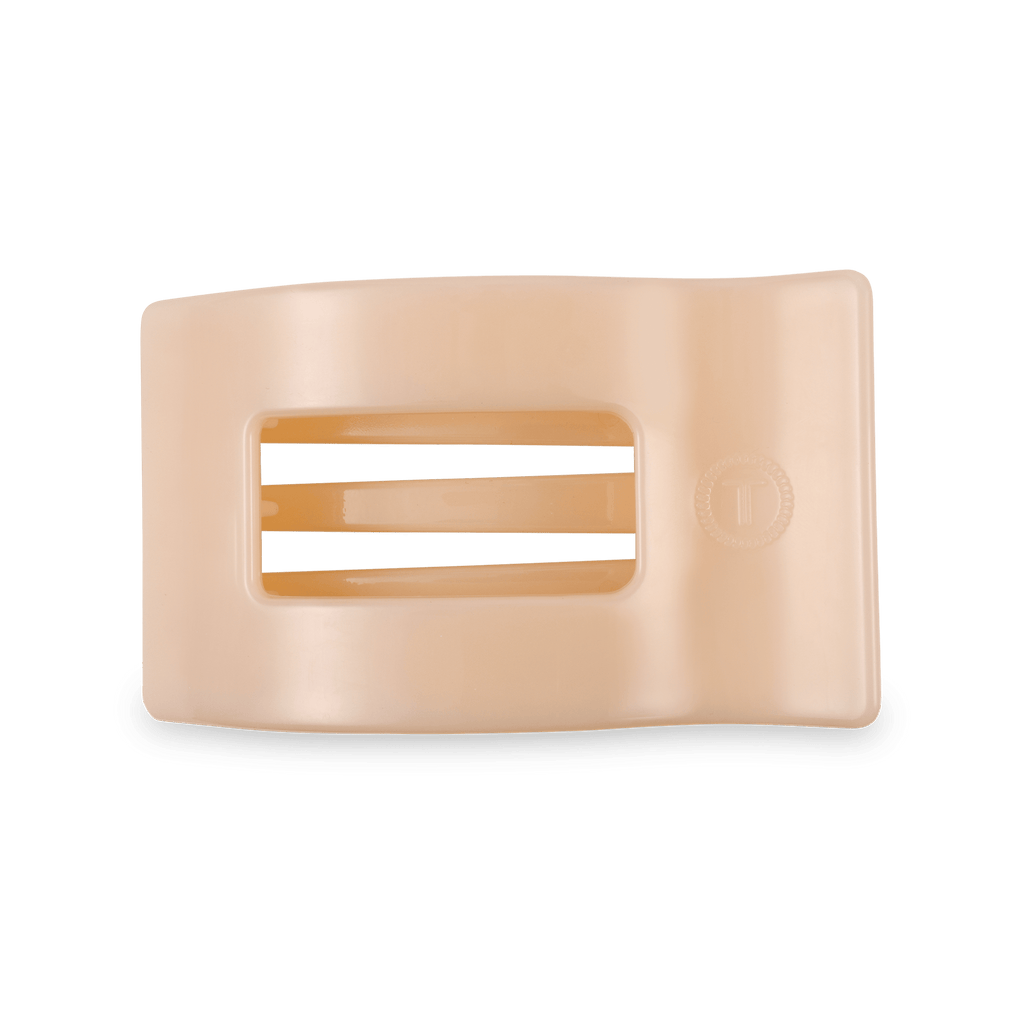 Teleties Flat Rectangle Medium Almond Beige lateral