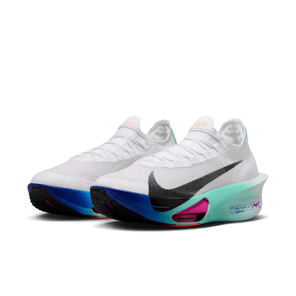 Nike Men's Air Zoom Alphafly Next% 3 104 White/BlackHyperTurqConcord pair angle