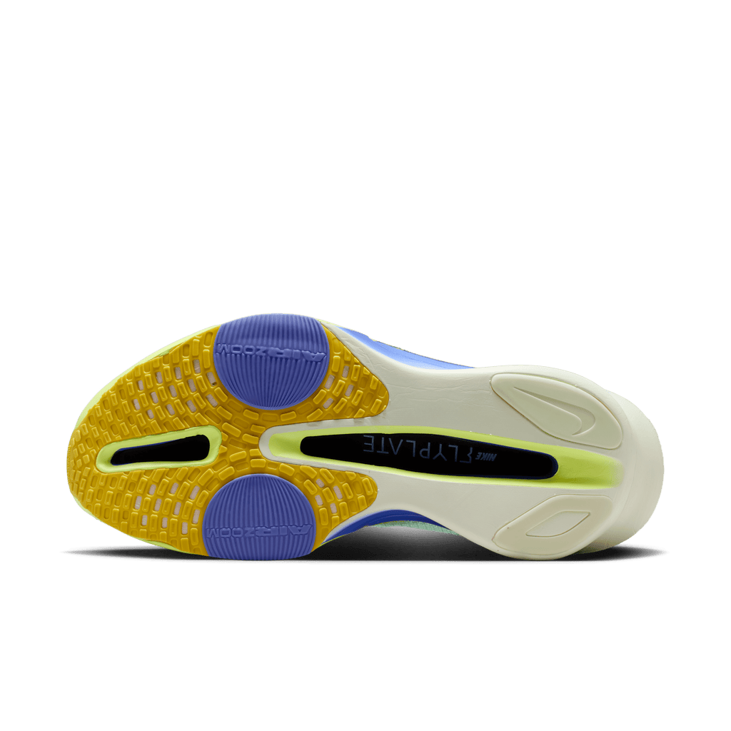 Nike Men's Air Zoom Alphafly Next% 3 300 BarelyGreen/BlackSpruceVoltTint outsole