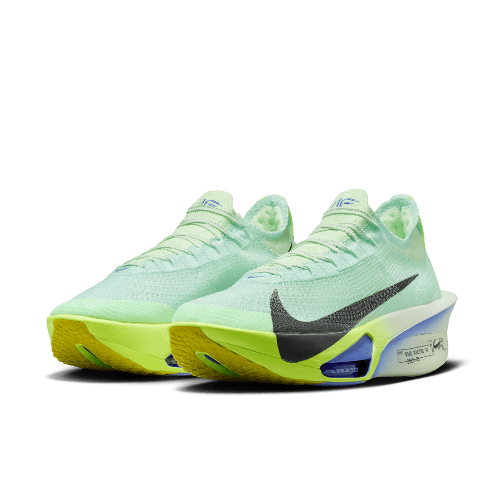 Nike Men's Air Zoom Alphafly Next% 3 300 BarelyGreen/BlackSpruceVoltTint pair angle
