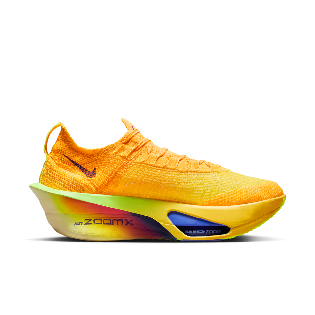 Nike Men's Air Zoom Alphafly Next% 3 800 LaserOrange/IndigoBurstCitronPulse medial