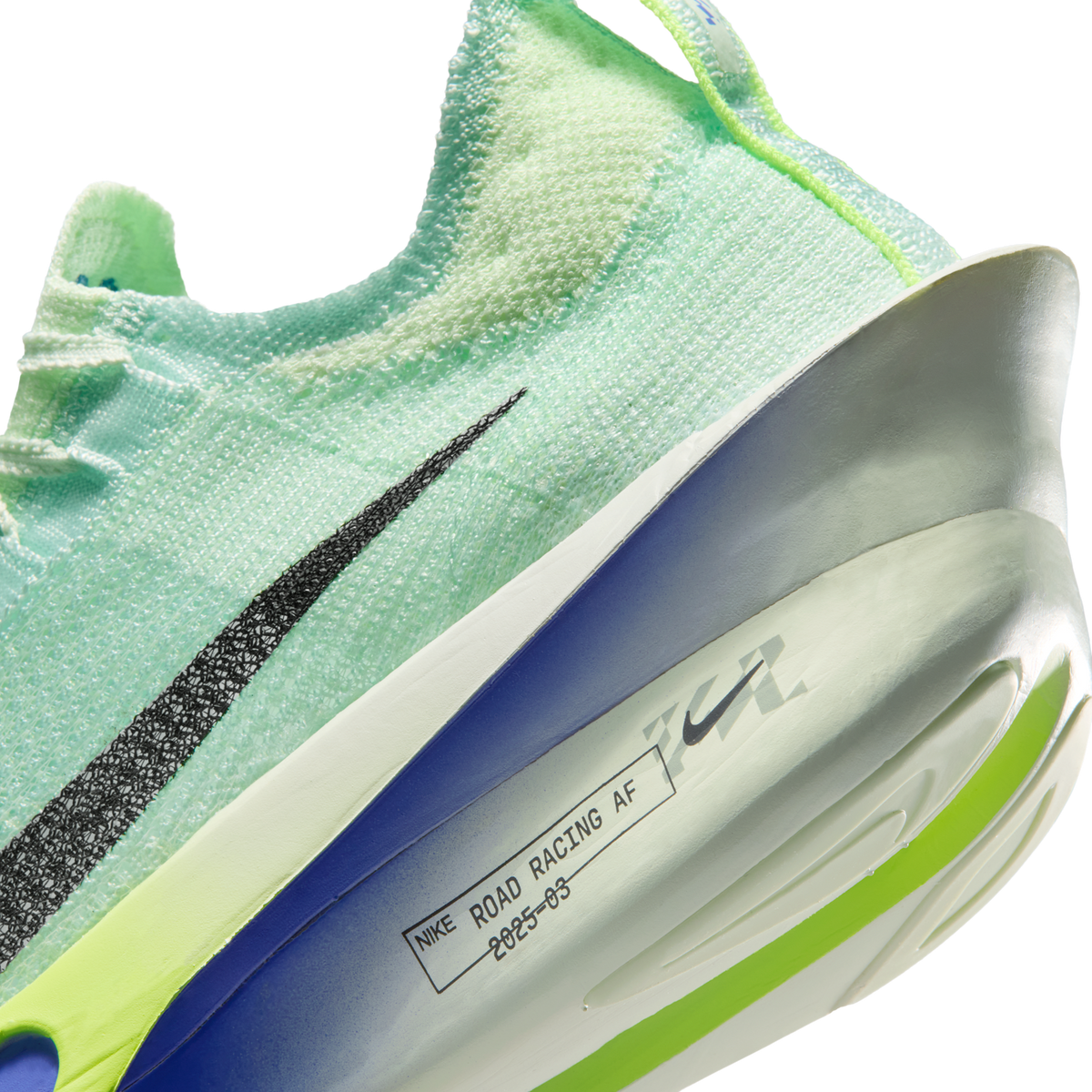 Nike Men's Air Zoom Alphafly Next% 3 300 BarelyGreen/BlackSpruceVoltTint detail 2