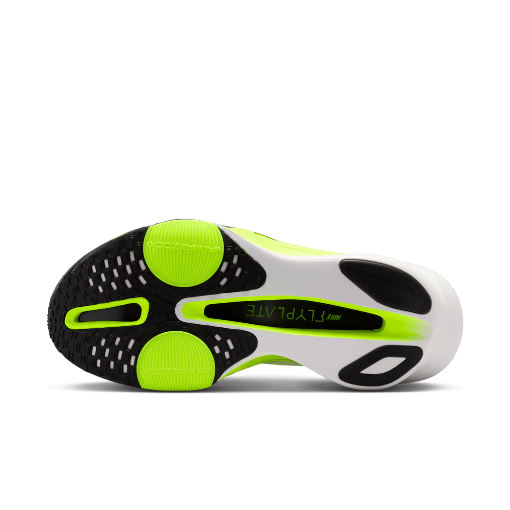 Nike Men's Air Zoom Alphafly Next% 3 100 White/BlackVoltBarelyVolt outsole