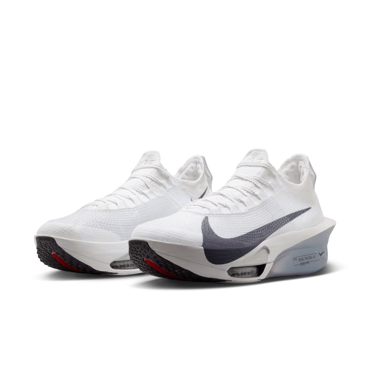 Nike Men's Air Zoom Alphafly Next% 3 101 White/GridironPurePlatinum pair angle
