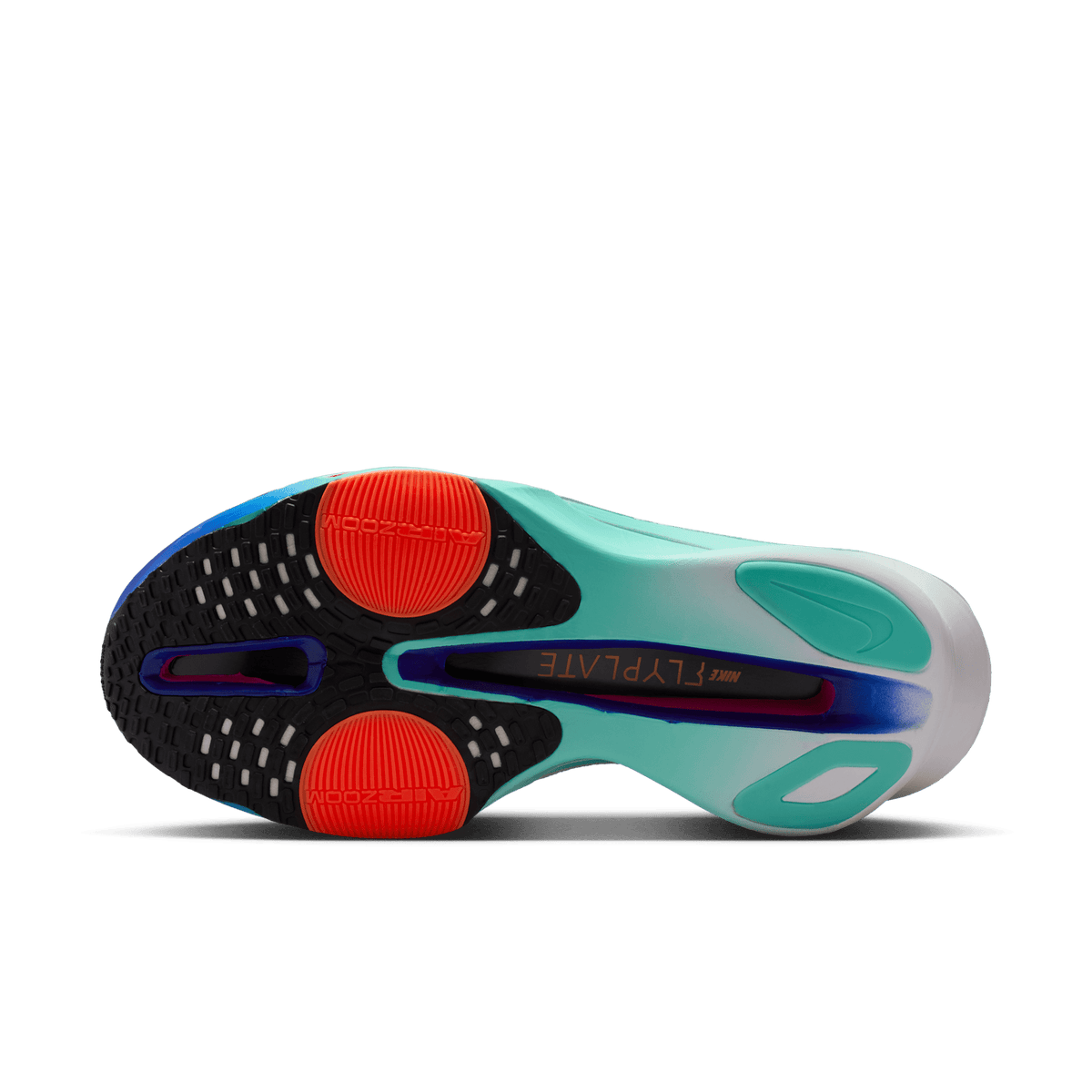 Nike Men's Air Zoom Alphafly Next% 3 104 White/BlackHyperTurqConcord outsole