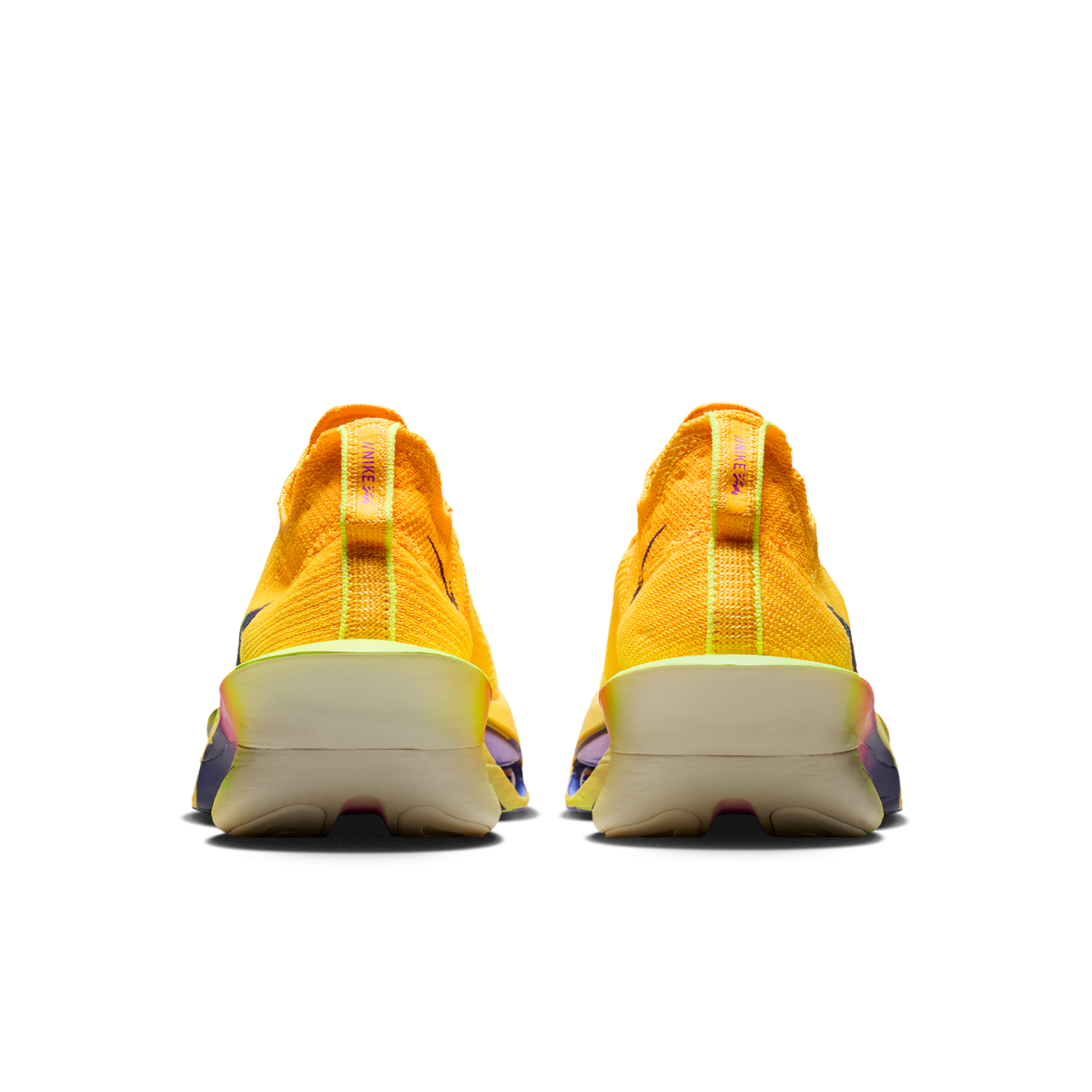 Nike Men's Air Zoom Alphafly Next% 3 800 LaserOrange/IndigoBurstCitronPulse heel