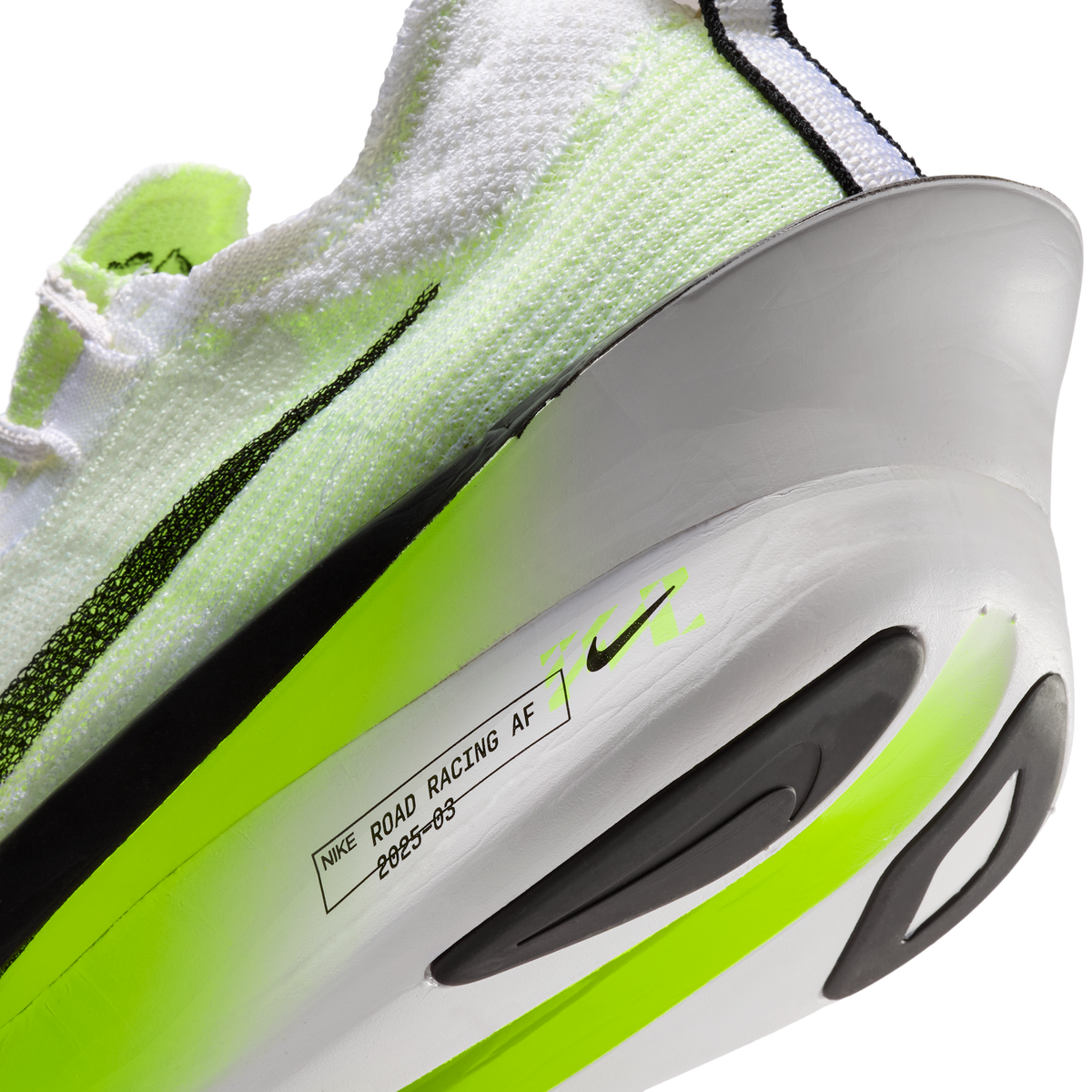 Nike Men's Air Zoom Alphafly Next% 3 100 White/BlackVoltBarelyVolt detail 2