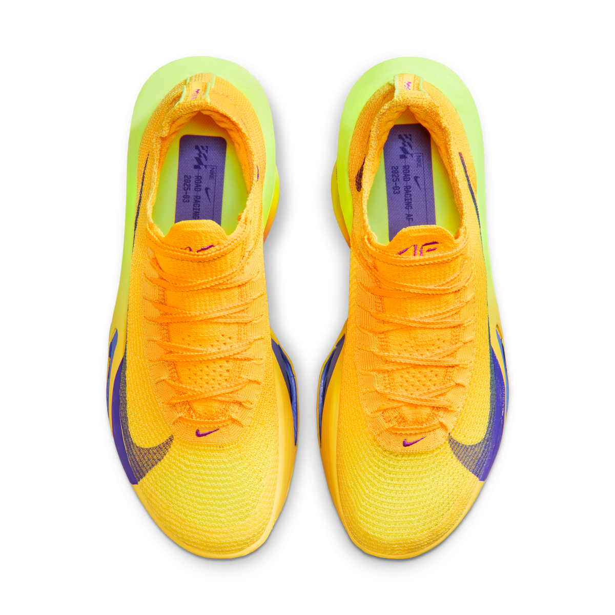 Nike Men's Air Zoom Alphafly Next% 3 800 LaserOrange/IndigoBurstCitronPulse top
