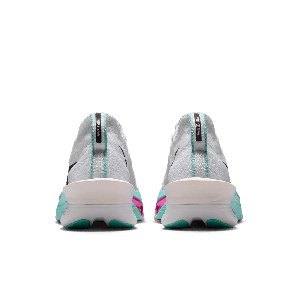 Nike Women's Air Zoom Alphafly Next% 3 104 White/BlackHyperTurqConcord heel