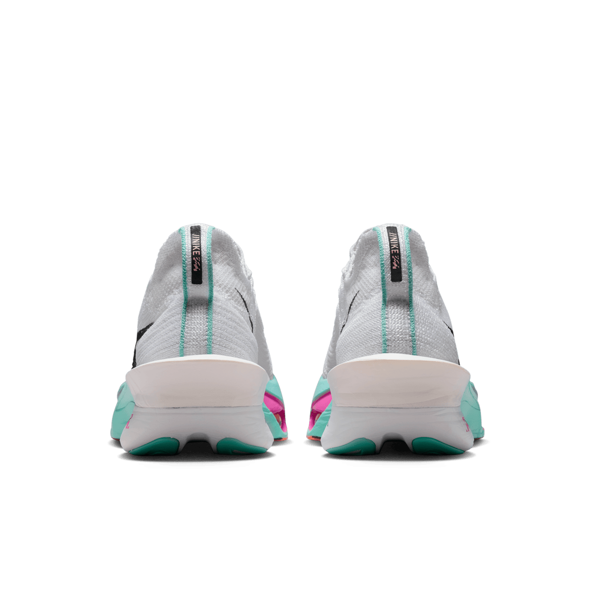 Nike Women's Air Zoom Alphafly Next% 3 104 White/BlackHyperTurqConcord heel