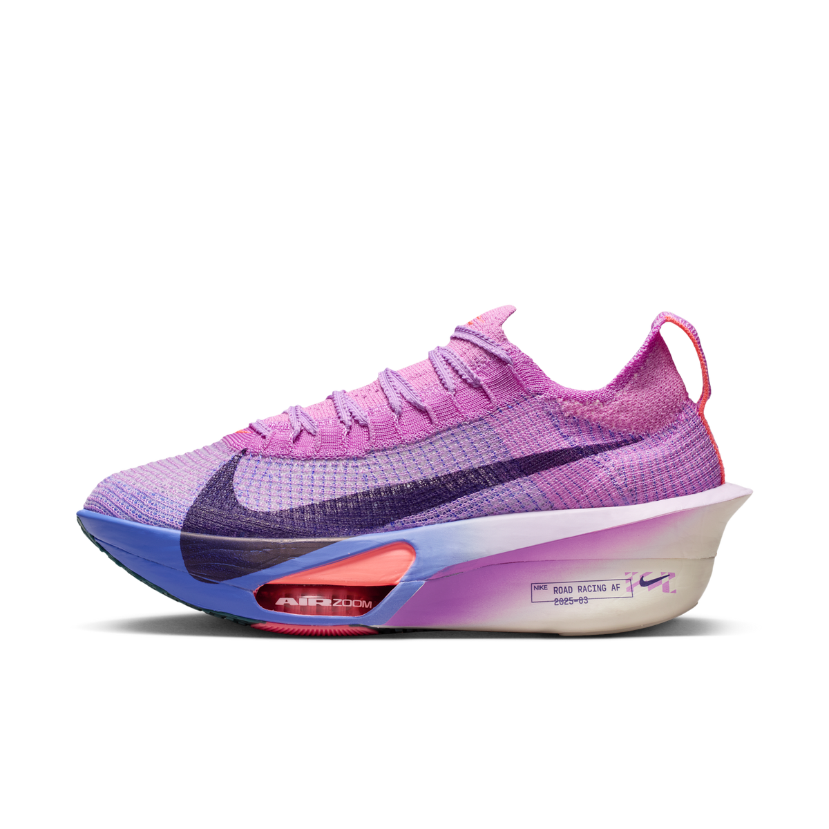 Nike Women's Air Zoom Alphafly Next% 3 500 FuchsiaGlow/PurpleDynasty lateral