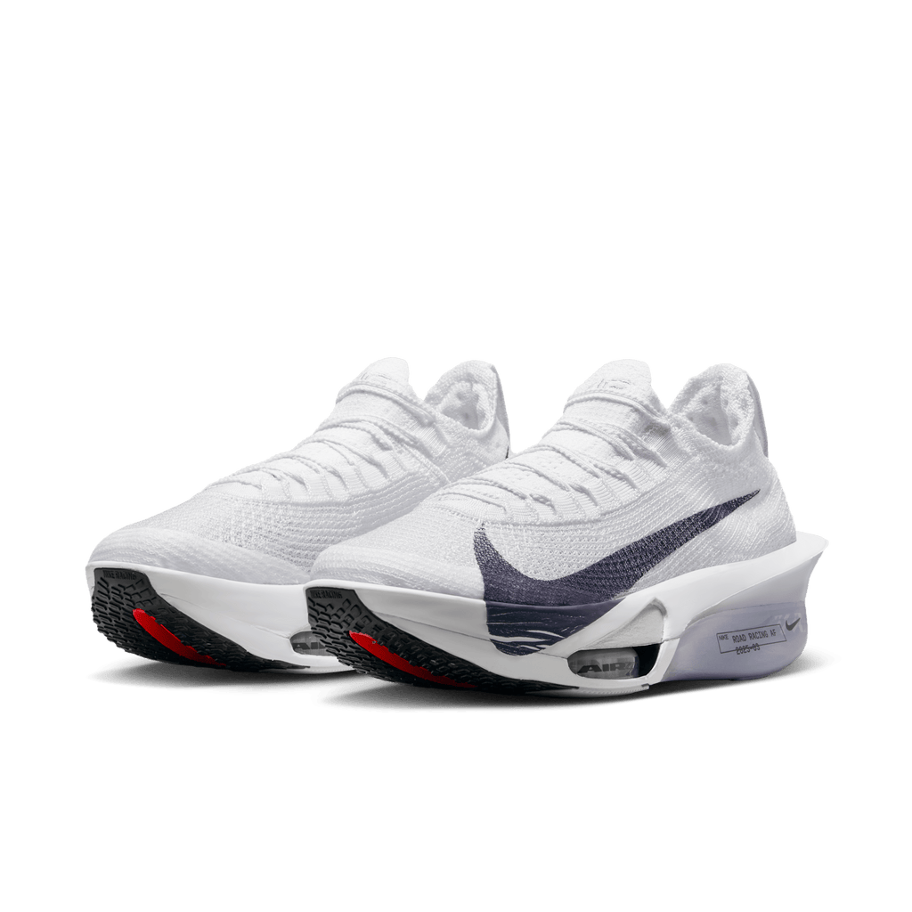 Nike Women's Air Zoom Alphafly Next% 3 102 White/GridironPurePlatinum pair angle