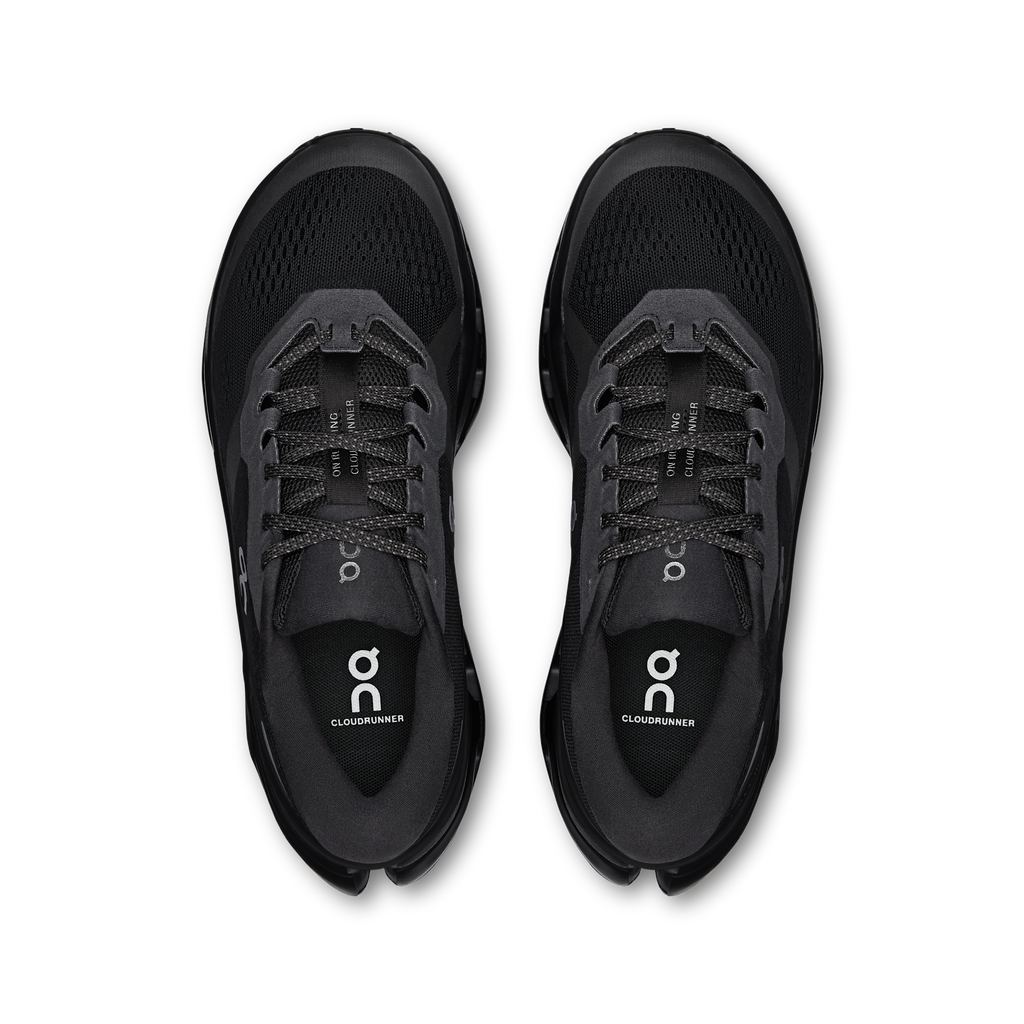 On Running Women's Cloudrunner 3 1043 Black/Black pair angle