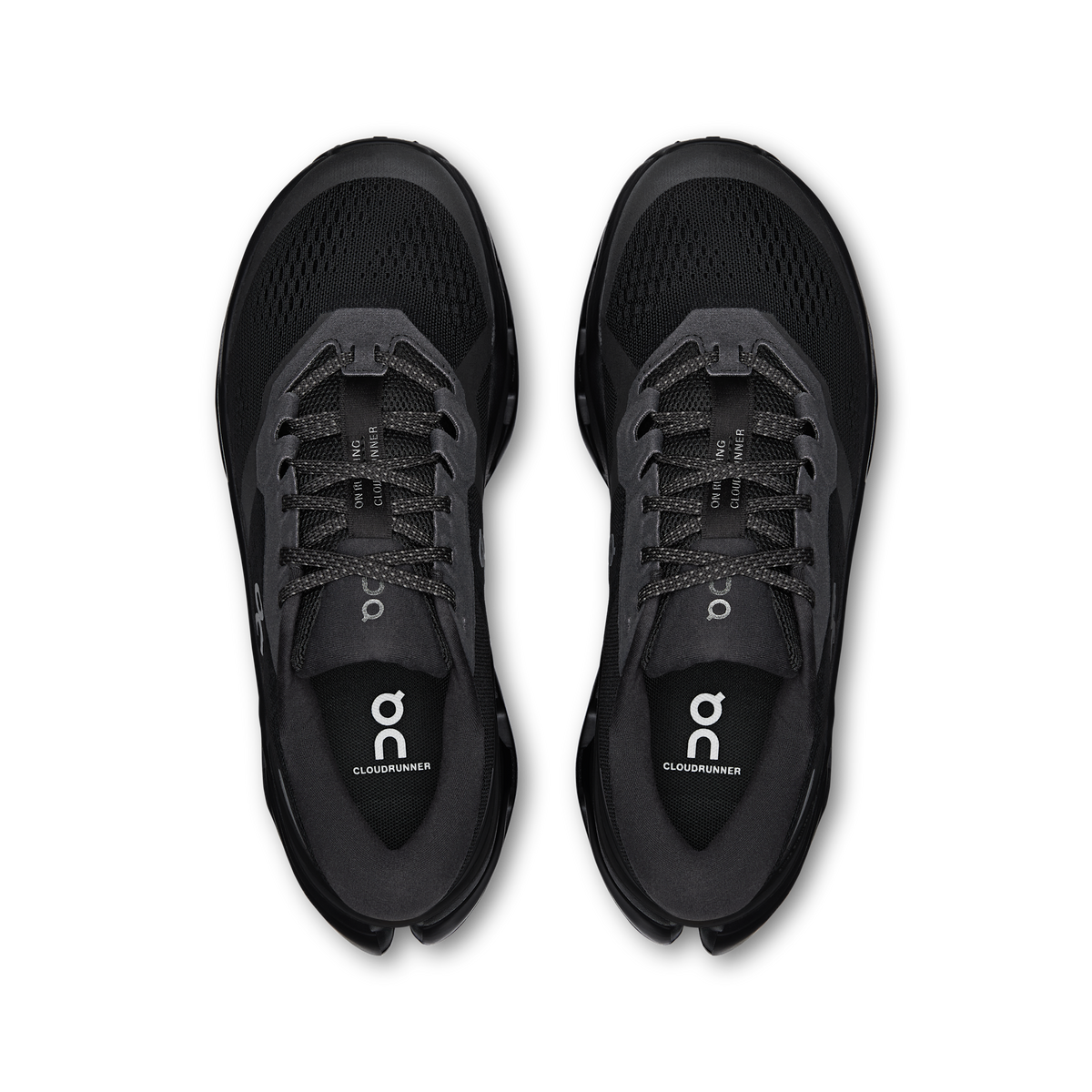 On Running Women's Cloudrunner 3 1043 Black/Black pair angle