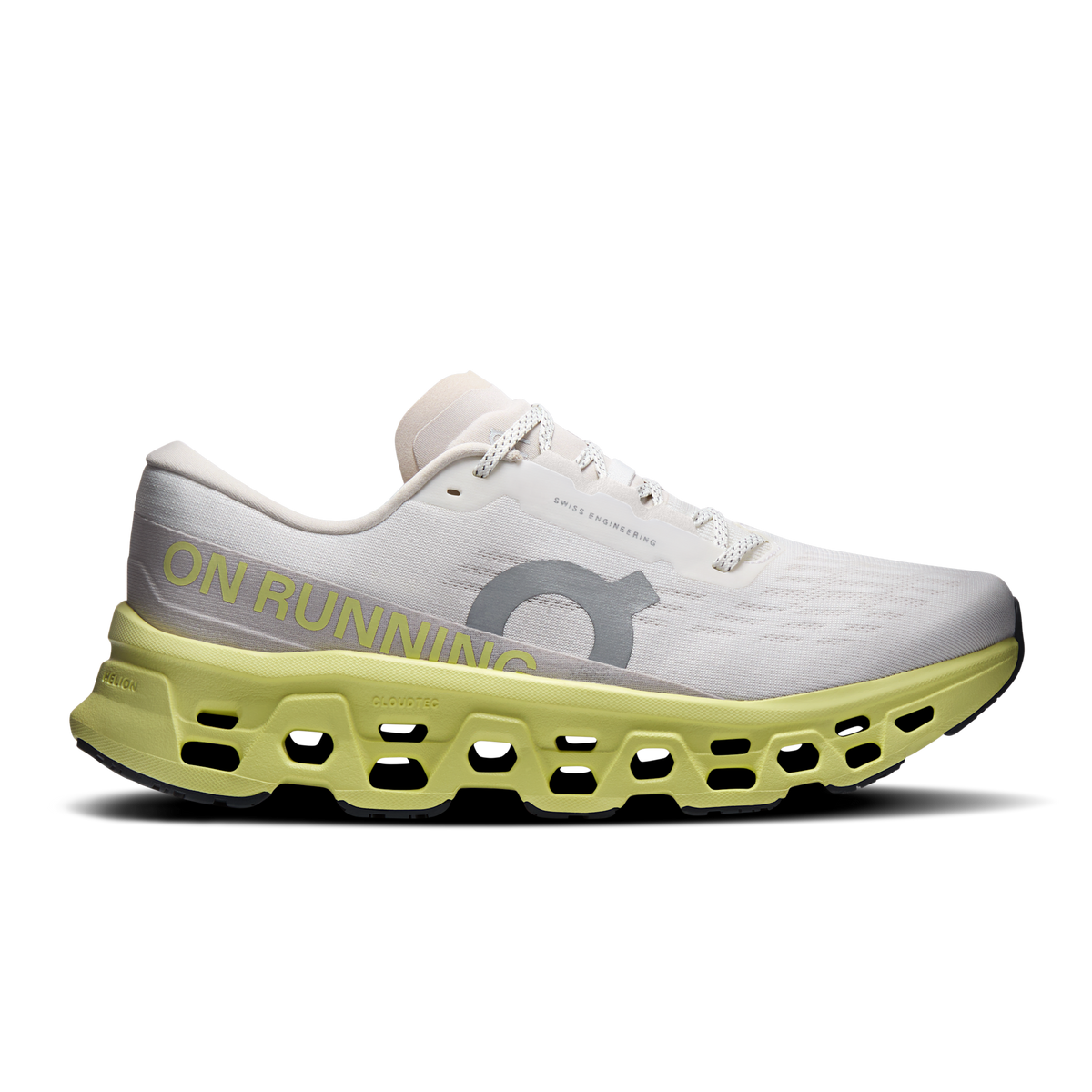 On Running Men's Cloudmonster 3 3078 Ivory/Limelight lateral