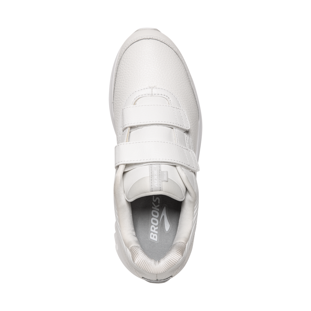 Brooks Men's Addiction Walker Velcro Wide 142 White/White top