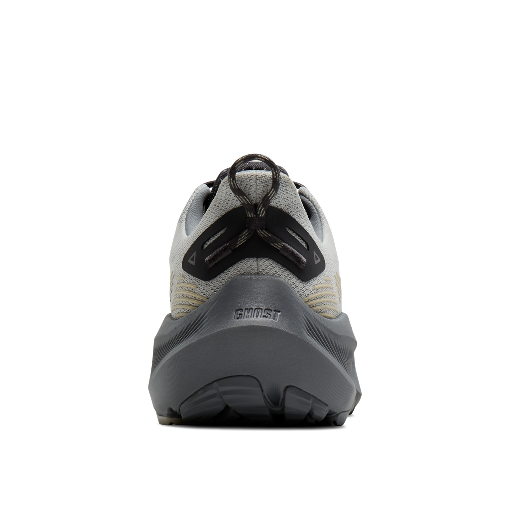 Brooks Men's Ghost Trail 015 Gray/Gray/BleachedSand heel