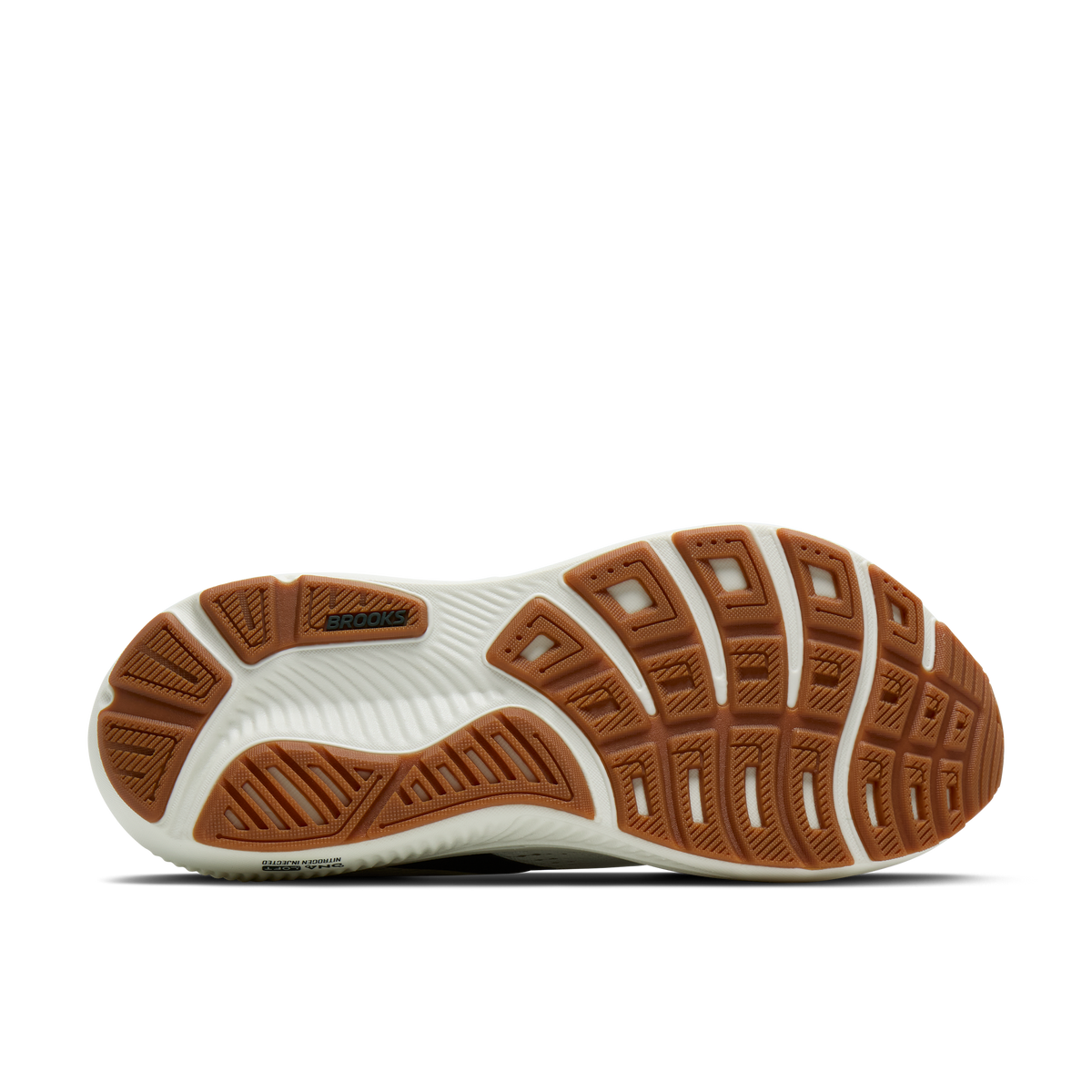 Brooks Men's Ghost 18 069 Grey/Spruce/Tan outsole