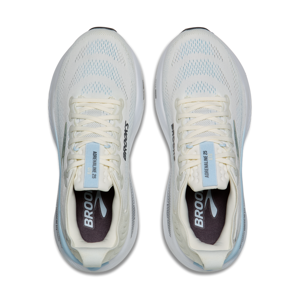 Brooks Women's Adrenaline GTS 25 120 StarWhite/Nantucket/Chrome top
